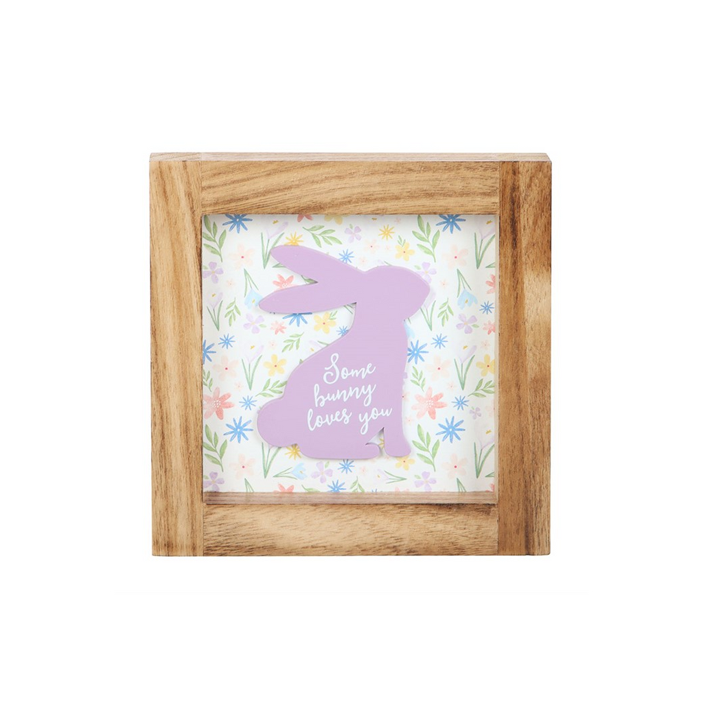 Some Bunny Loves You Wooden Frame Sign