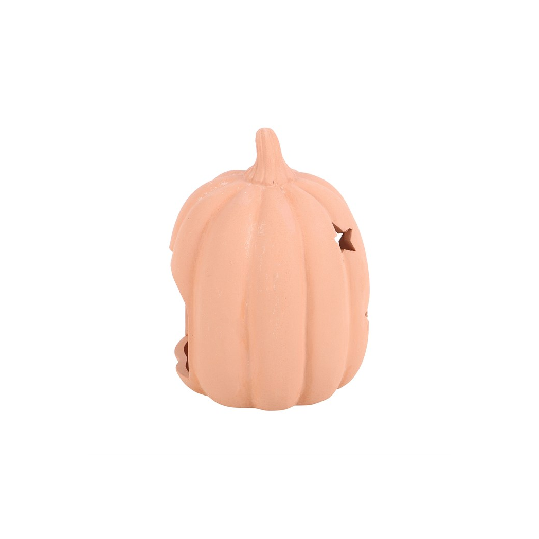 9cm Terracotta Pumpkin Tealight Holder