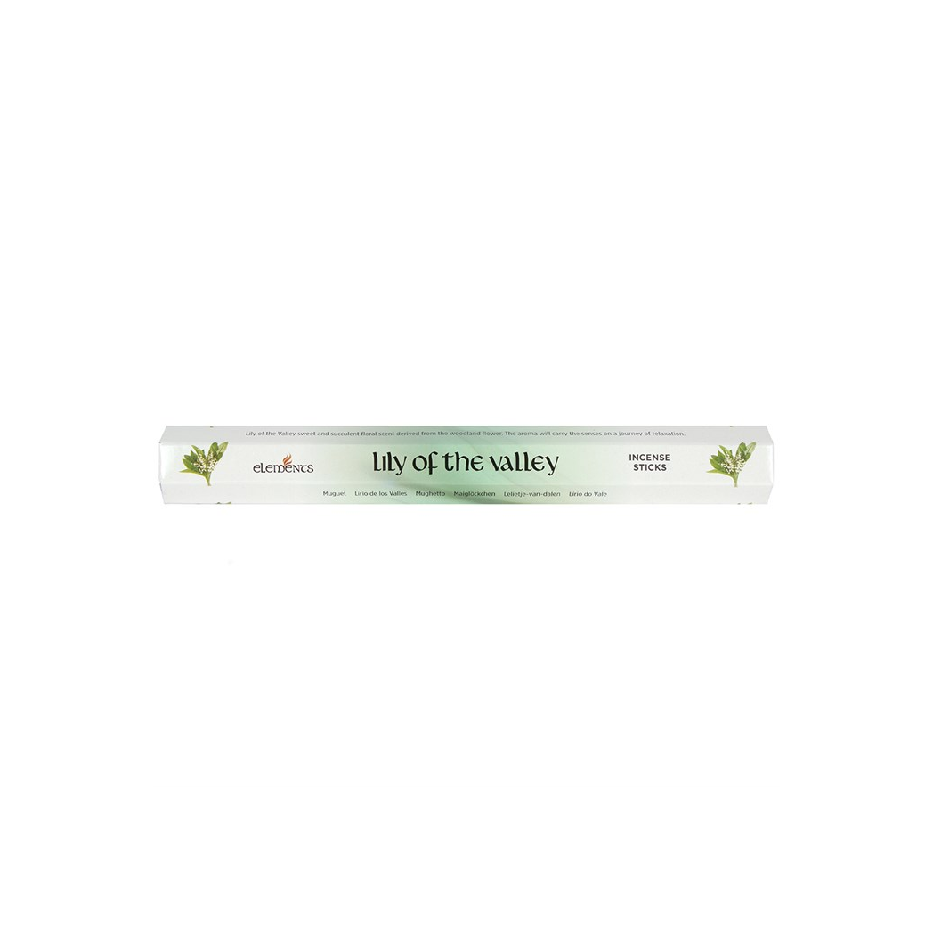 Set of 6 Packets of Elements Lily of the Valley Incense Sticks