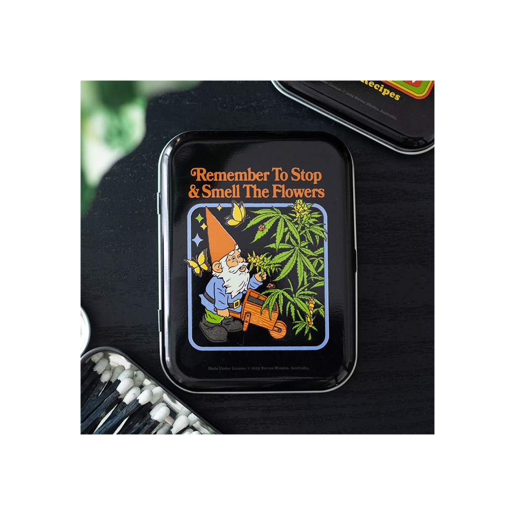 Smell the Flowers Stash Tin by Steven Rhodes