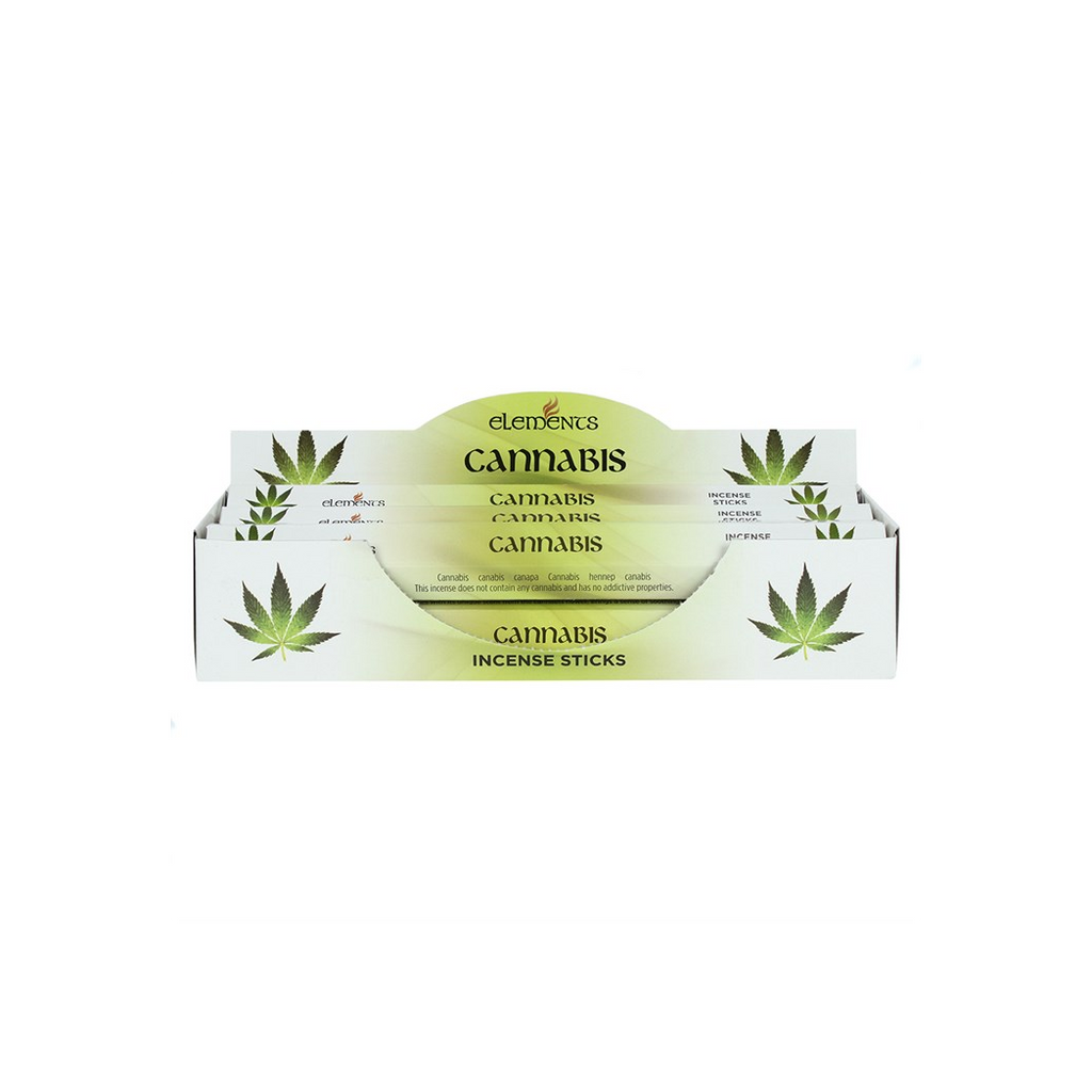 Set of 6 Packets of Elements Cannabis Incense Sticks