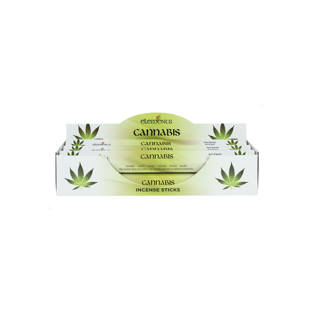 Set of 6 Packets of Elements Cannabis Incense Sticks