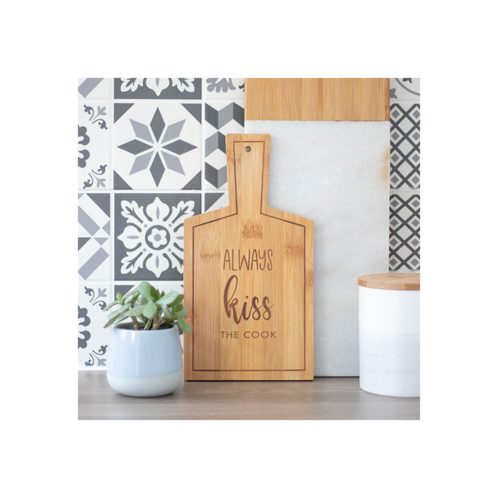 Kiss the Cook Bamboo Serving Board