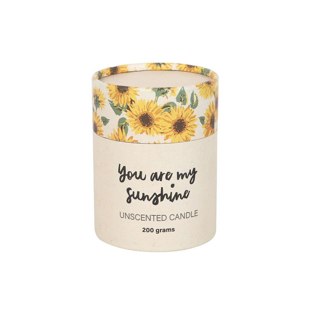 You Are My Sunshine Candle with 3D Sunflower