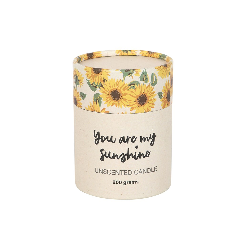 You Are My Sunshine Candle with 3D Sunflower