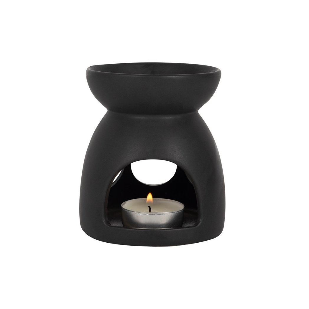 Black Triple Moon Cut Out Oil Burner