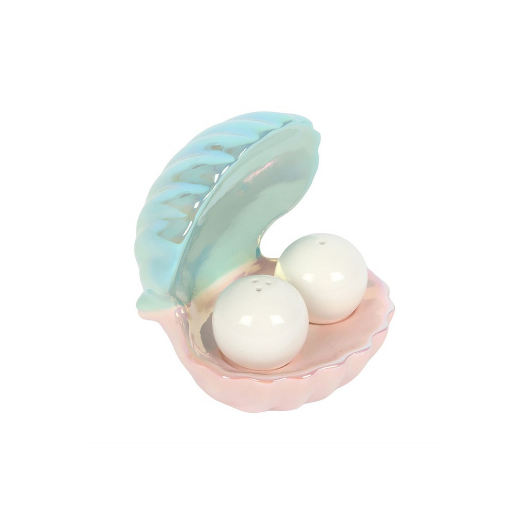 Clam Shell Salt and Pepper Shakers