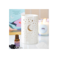 Iridescent White Moon Pillar Oil Burner