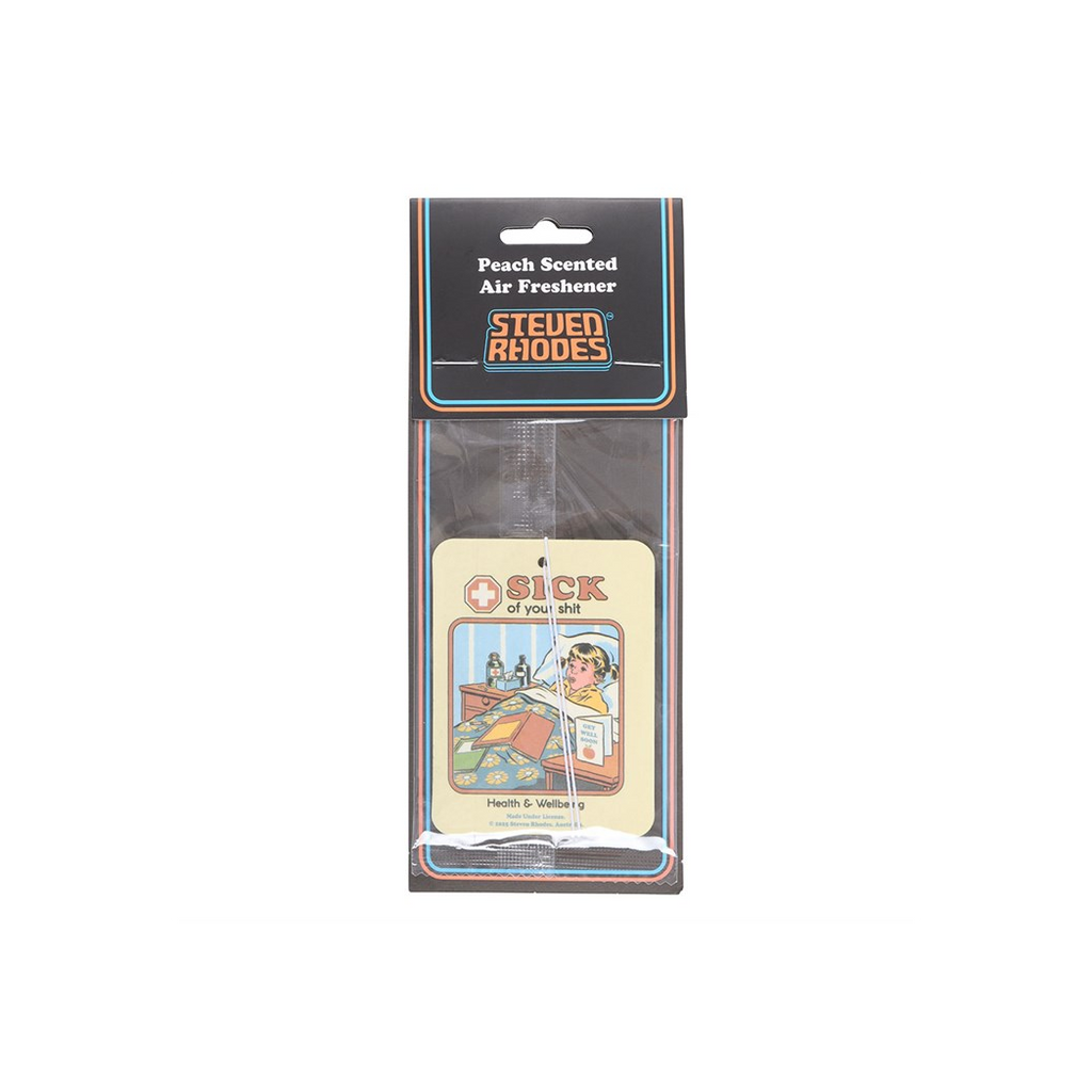 Sick of Your Shit Peach Air Freshener by Steven Rhodes