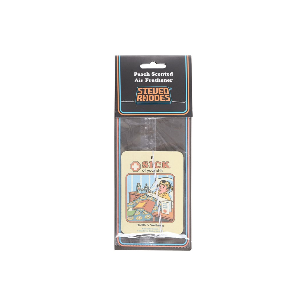 Sick of Your Shit Peach Air Freshener by Steven Rhodes