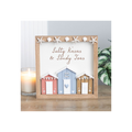 Salty Kisses 3D Shell Beach Hut Plaque