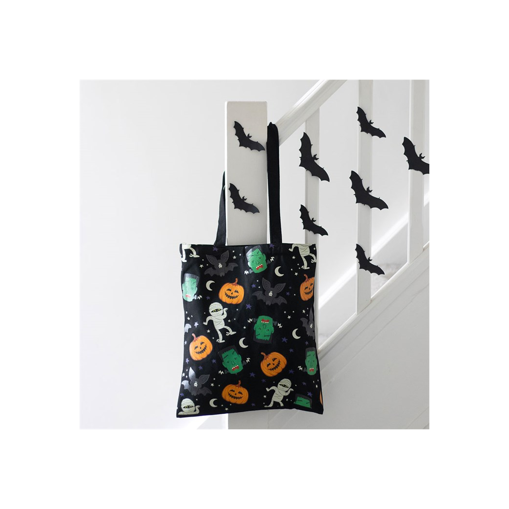 Monster Mash Print Polycotton Tote Bag