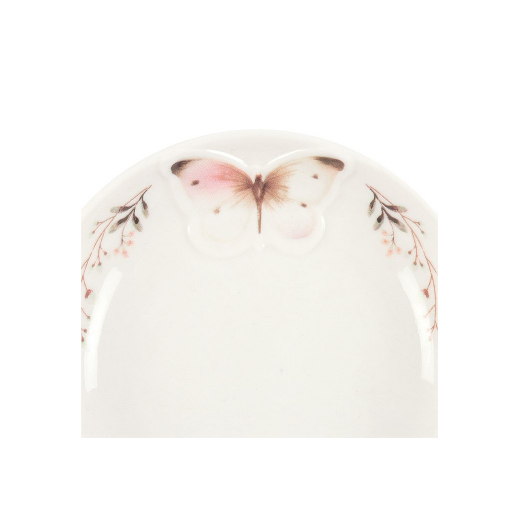 White Butterfly Trinket Dish