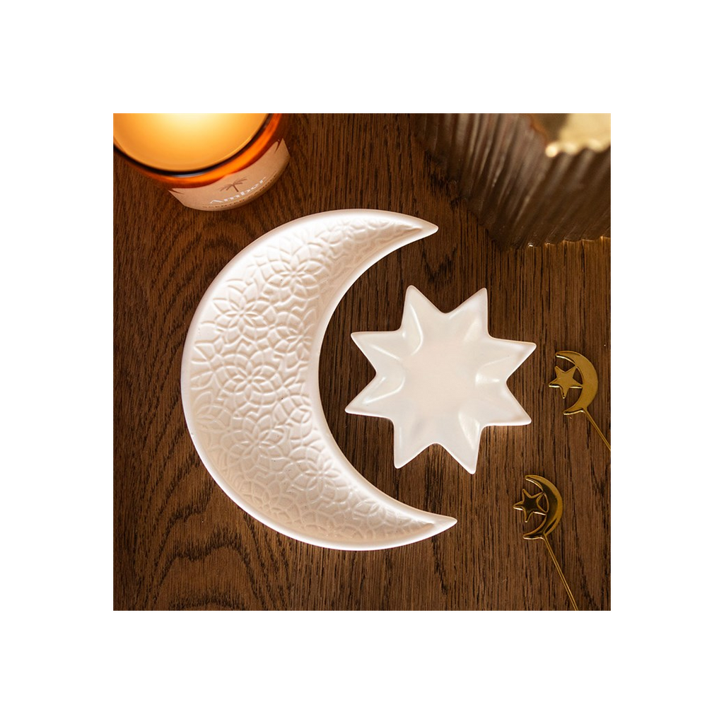 Crescent Moon and Star Trinket Dishes