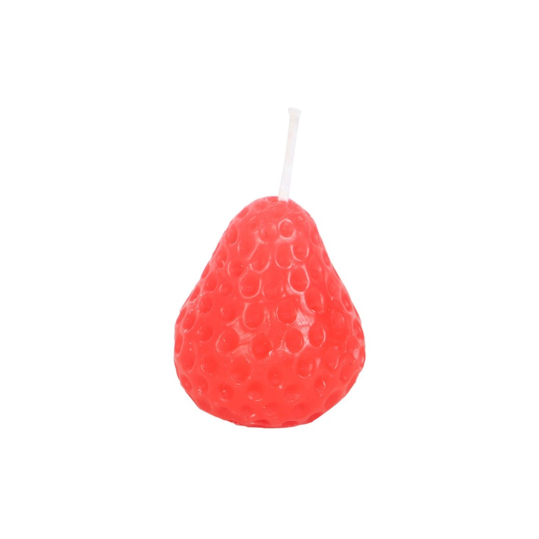 Set of 3 Strawberry Shaped Candles