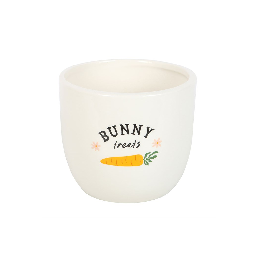 Bunny Treats Ceramic Pot