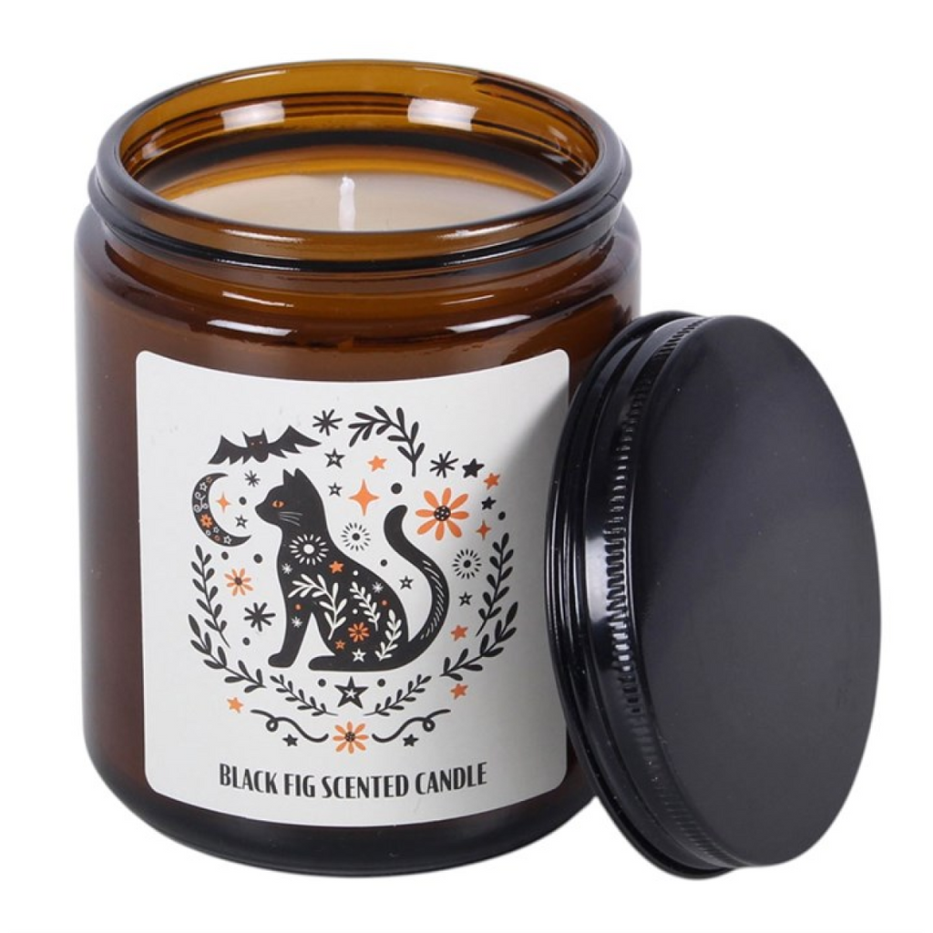 Frightful Folk Cat Black Fig Scented Candle