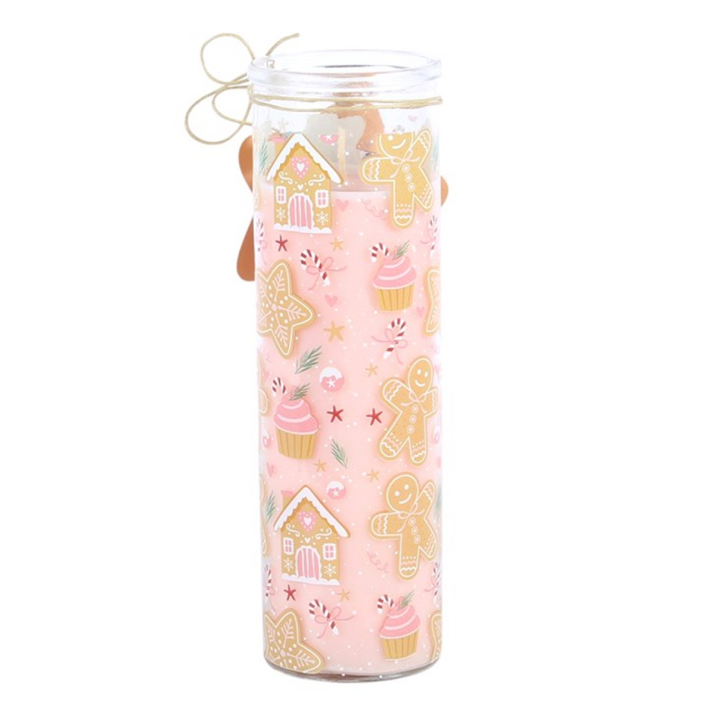 Gingerbread Cookie Tube Candle