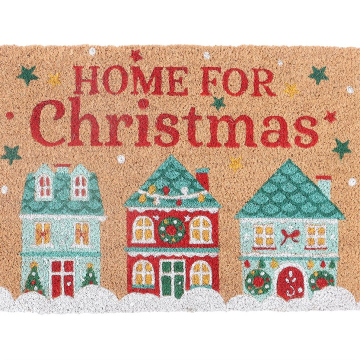 Natural Christmas Street Doormat