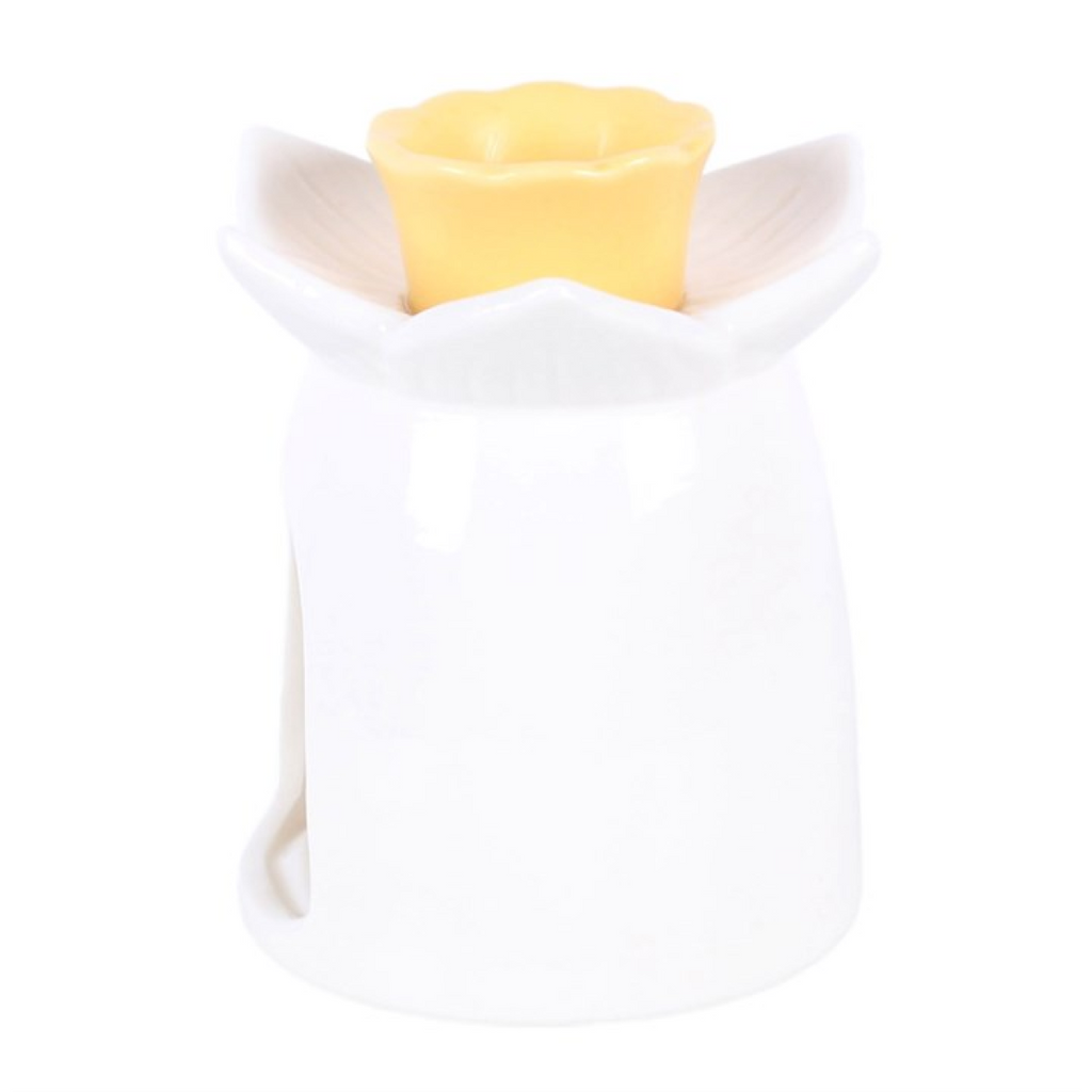 White Daffodil Oil Burner and Wax Warmer