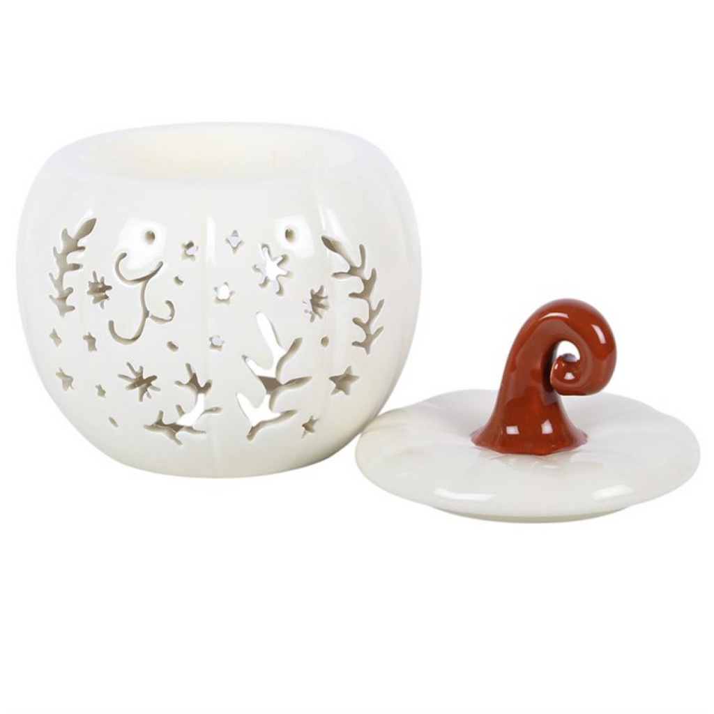 Cream Folk Pumpkin Oil Burner and Wax Warmer