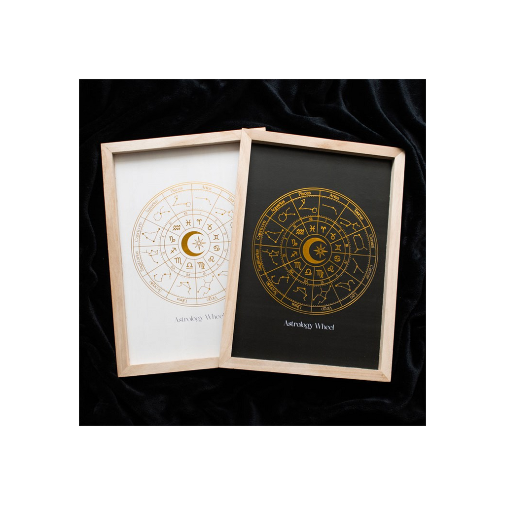 Off White Astrology Wheel Framed Wall Art Print