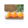 Set of 3 Orange Shaped Candles