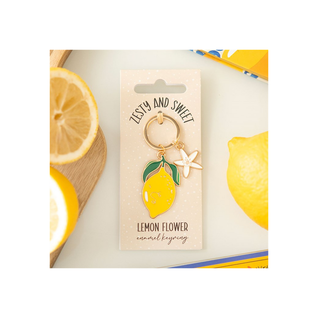 Lemon Flower Keyring