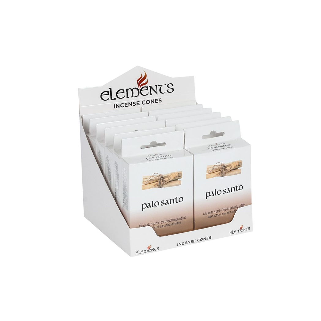 Set of 12 Packets of Elements Palo Santo Incense Cones
