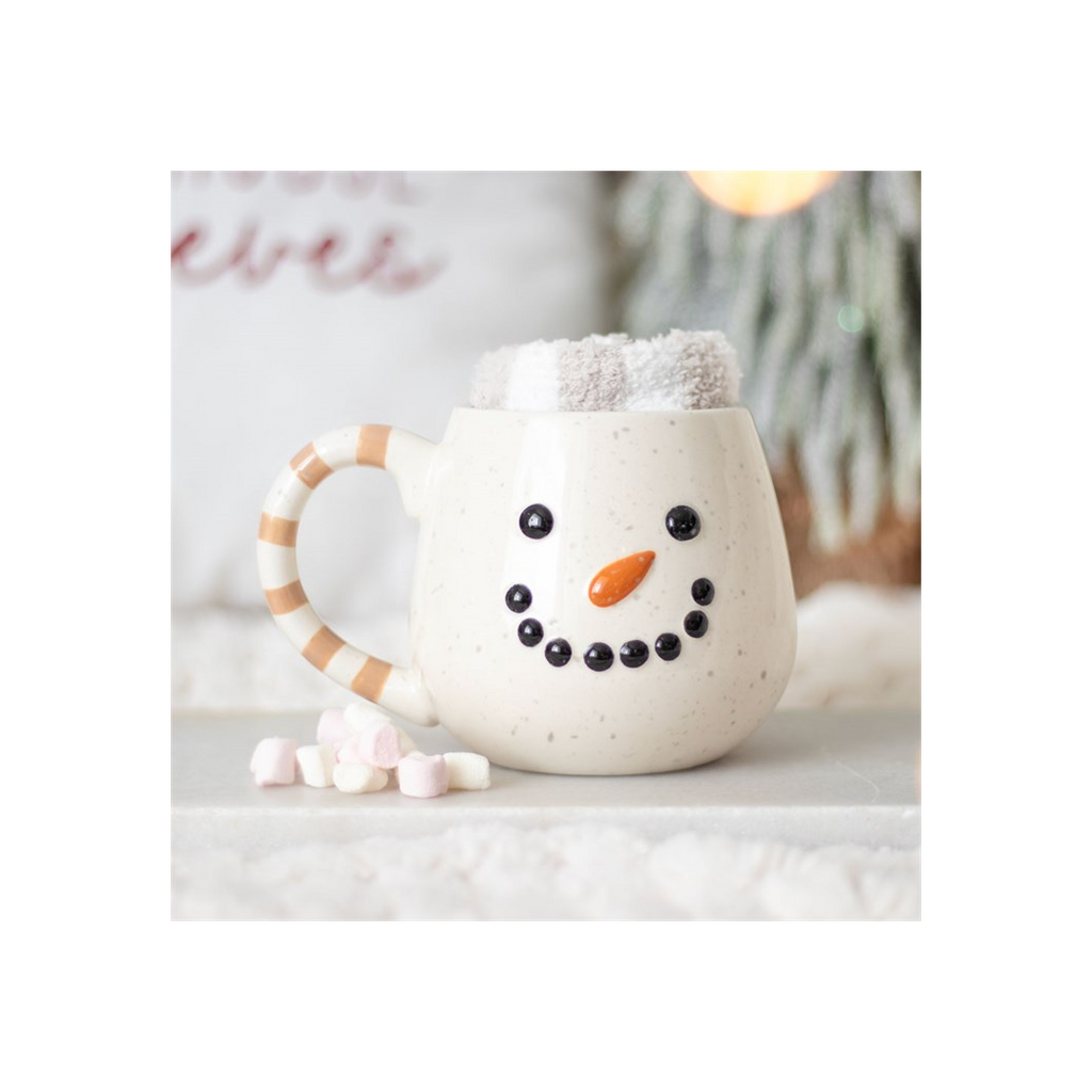 Snowman Mug and Socks Set