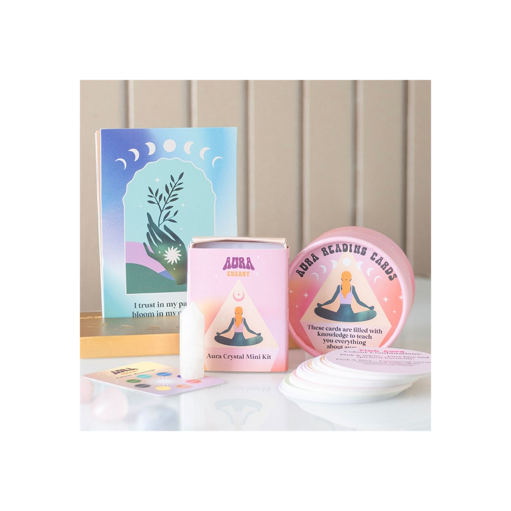 Aura Affirmation Cards with Wooden Stand