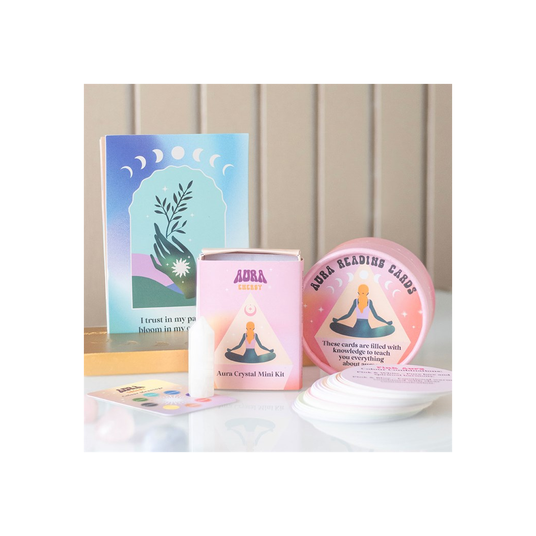 Aura Affirmation Cards with Wooden Stand