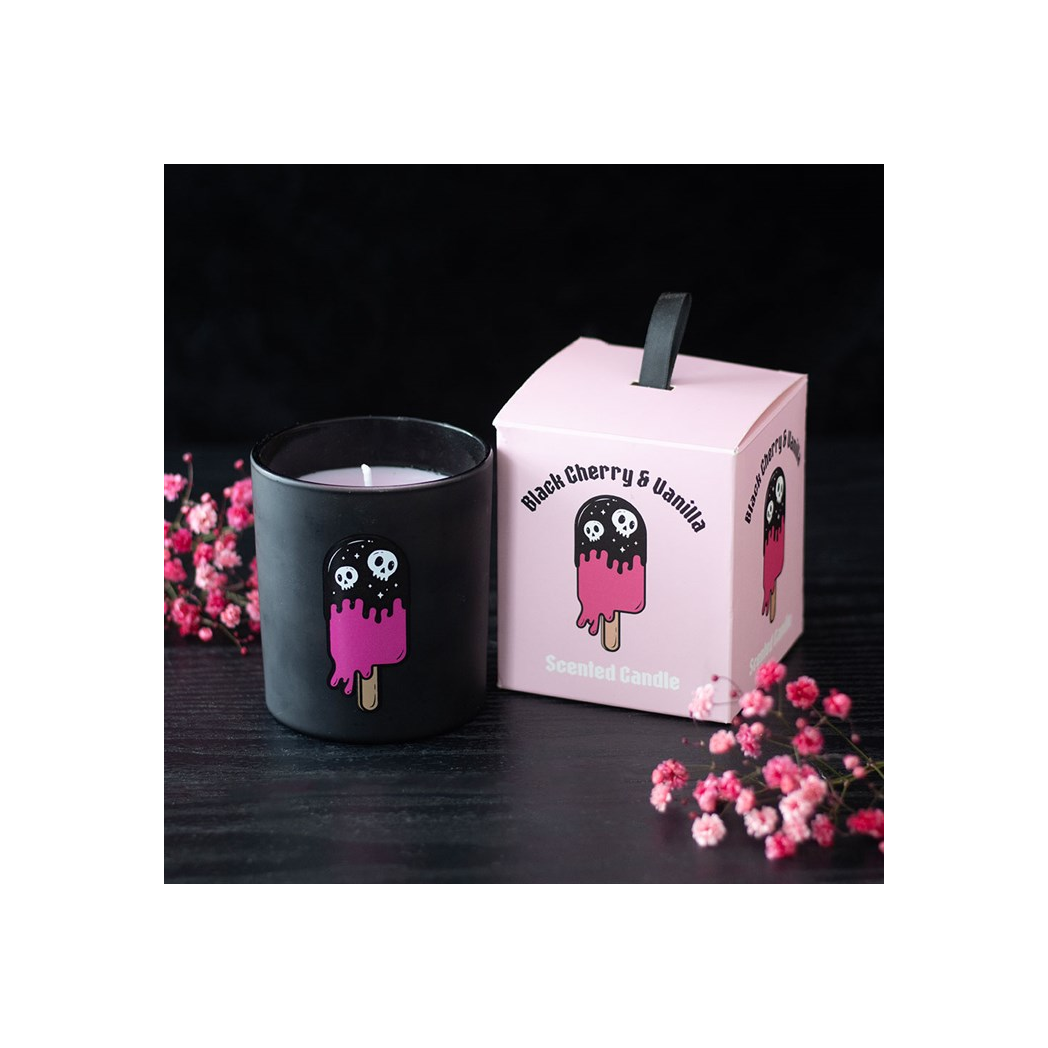 Black Cherry & Vanilla Scented Candle