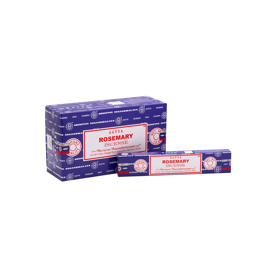 Set of 12 Rosemary Incense Sticks by Satya (12/50)