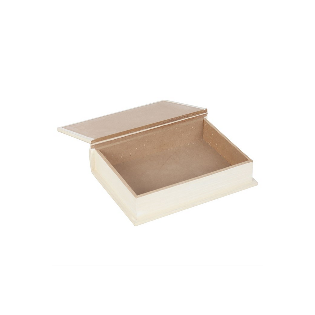 White Book Shaped Storage Box