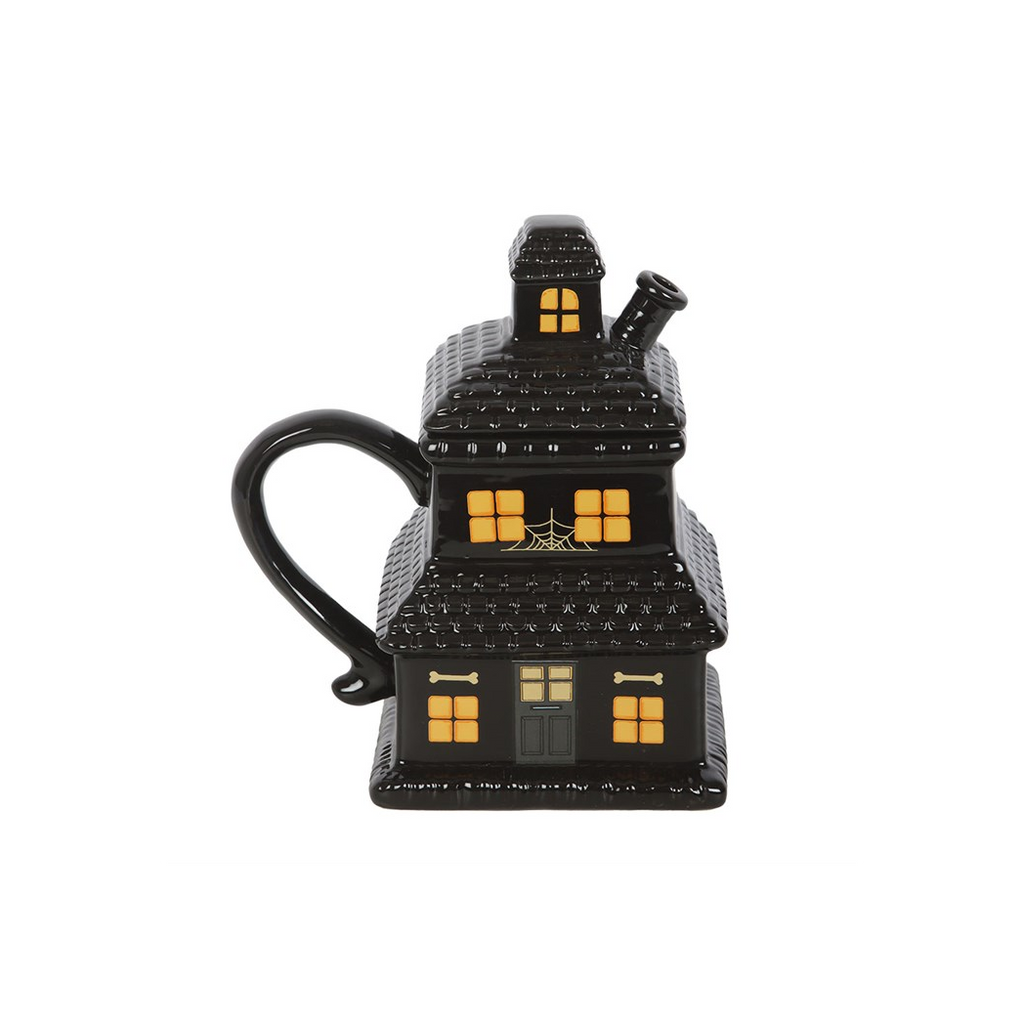 Black Haunted House Mug