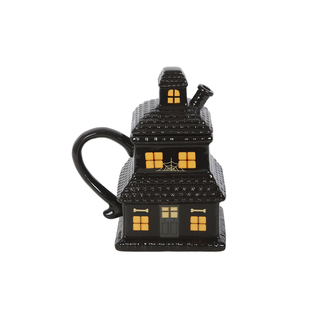 Black Haunted House Mug