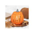 Orange Leaf Cut Out Pumpkin Oil Burner and Wax Warmer