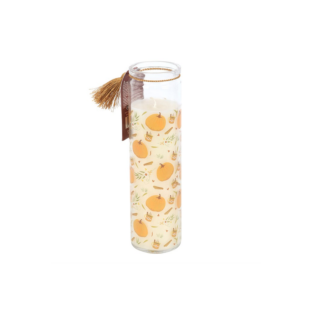 Pumpkin Print Tube Candle