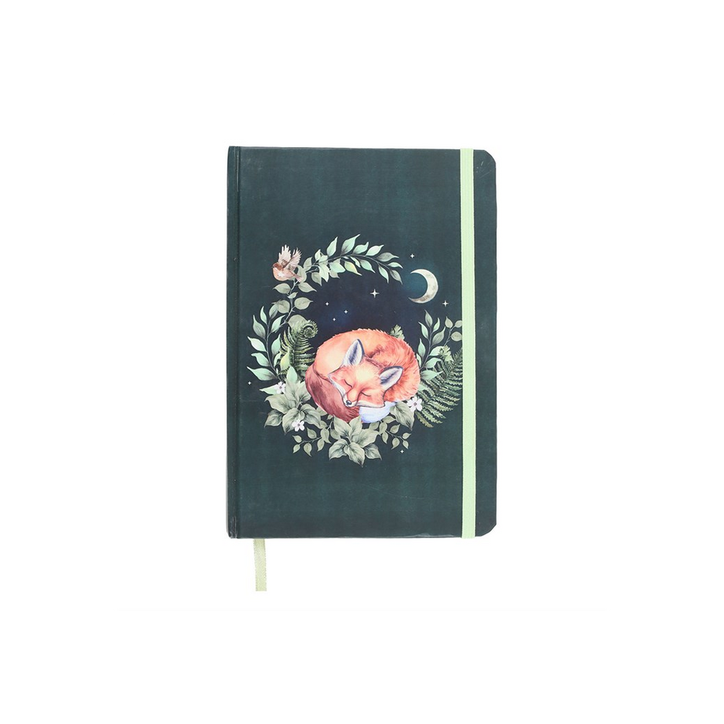 Green Sleeping Fox A5 Notebook