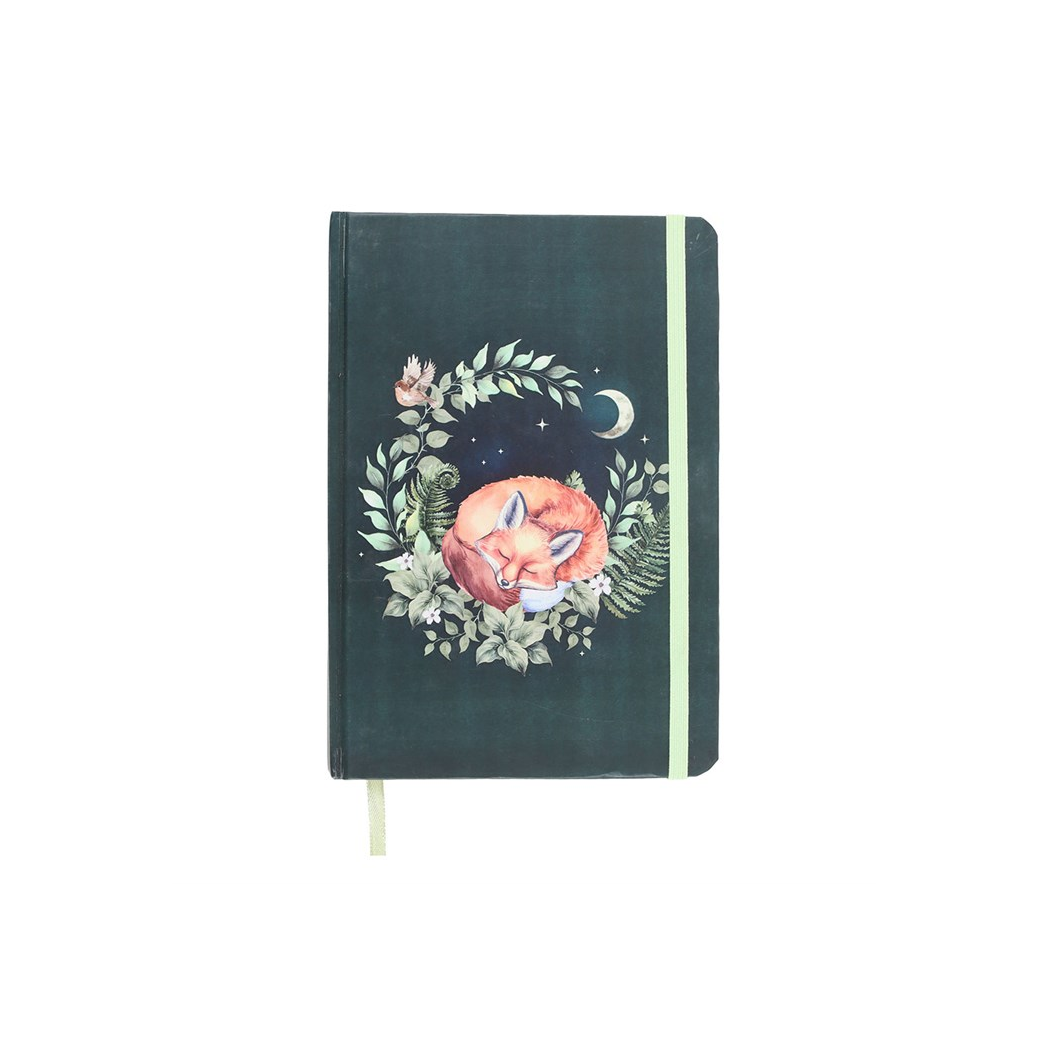Green Sleeping Fox A5 Notebook