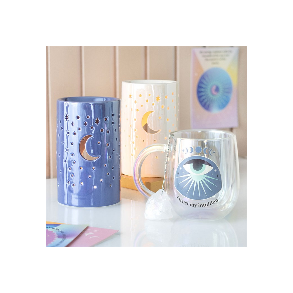 Iridescent Purple Moon Pillar Oil Burner