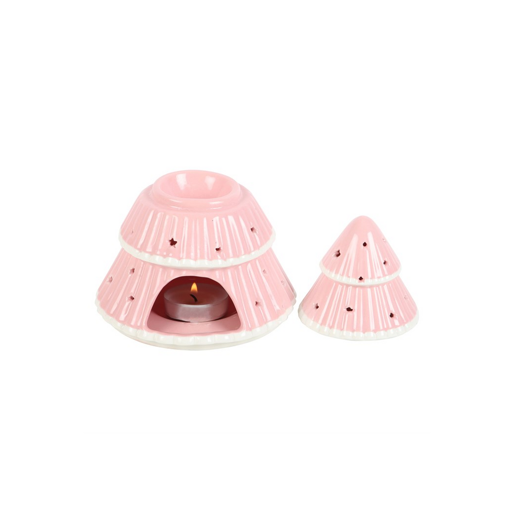 Pink Christmas Tree Oil Burner