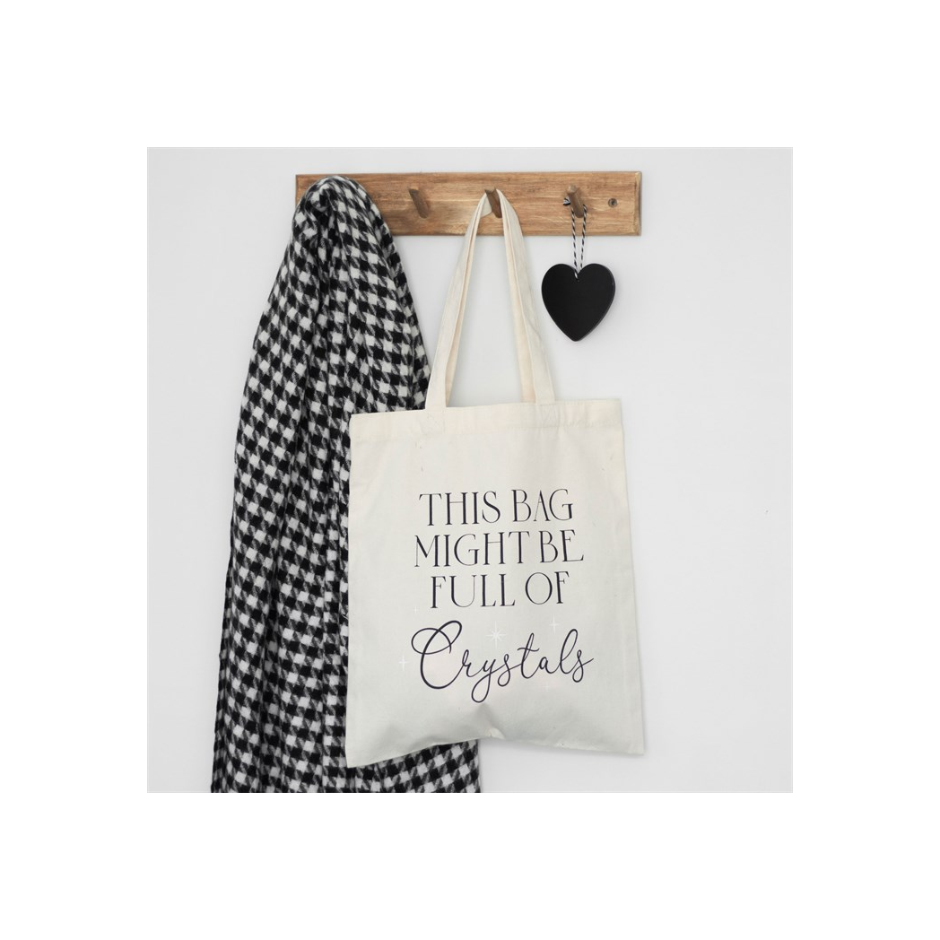 Full of Crystals Polycotton Tote Bag