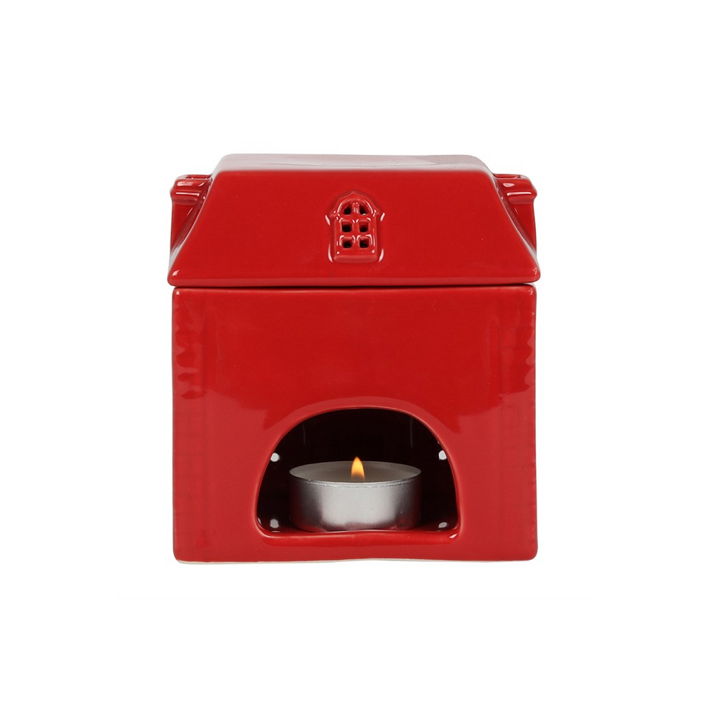 Red Ceramic House Oil Burner