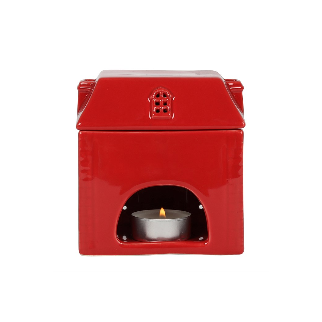 Red Ceramic House Oil Burner