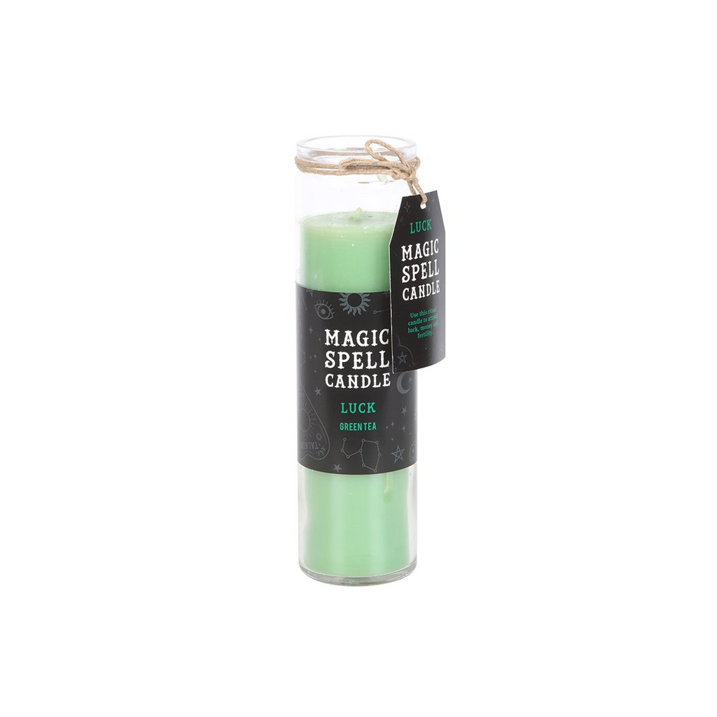 Luck Green Tea Magic Spell Tube Candle