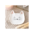 White Cat Face Trinket Dish