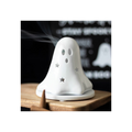 Ceramic Ghost Tealight and Incense Cone Holder