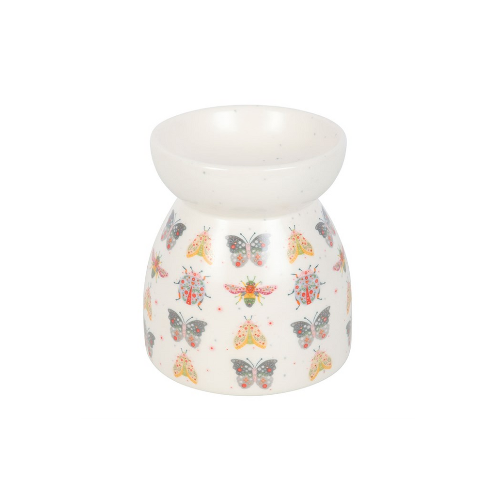 Floral Bug Print Oil Burner and Wax Warmer